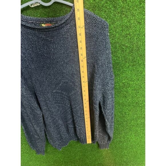 90s ALPS Women's Blue Knitted Sweater Sz Large - Picture 2 of 5
